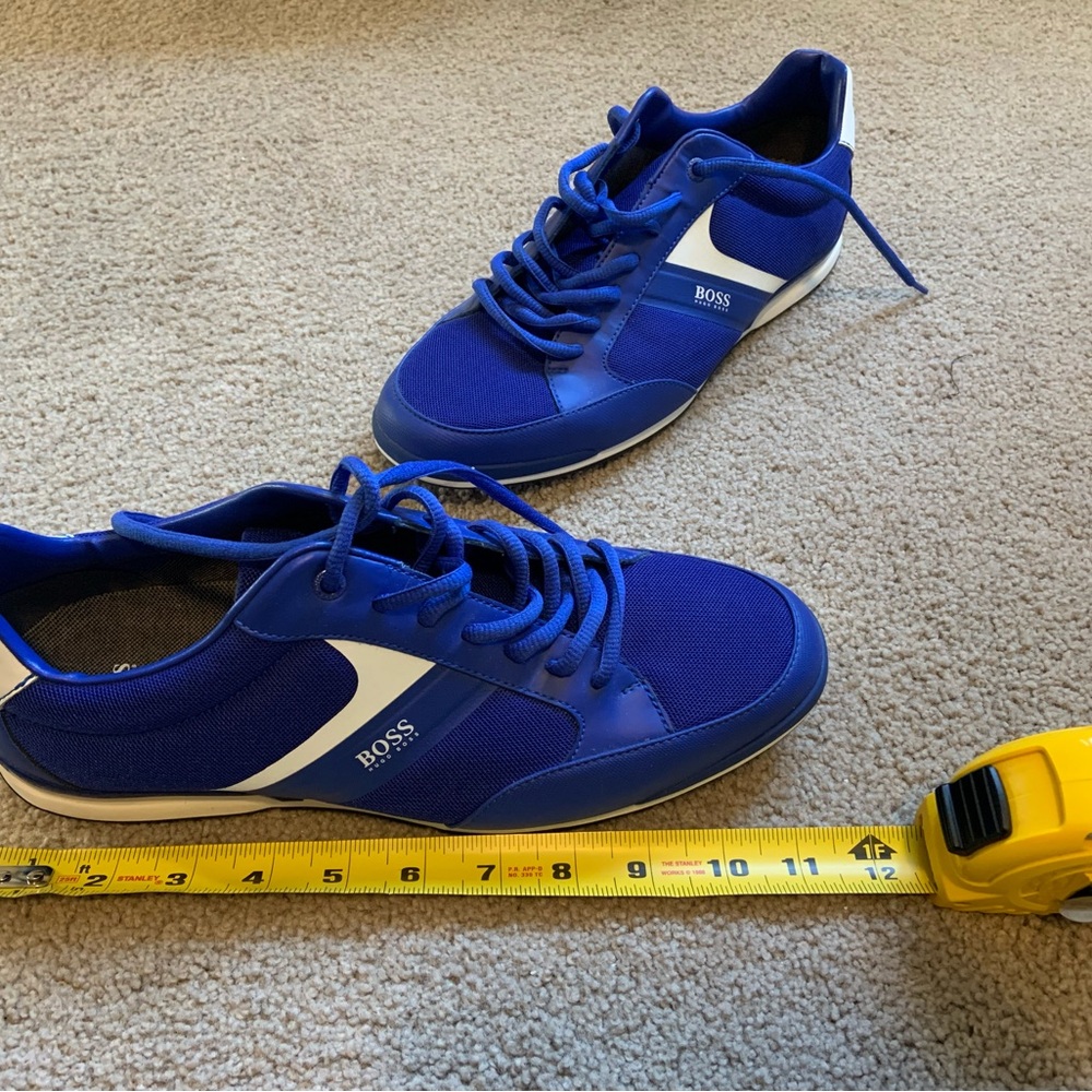 Boss Blue and White Sneakers Athletic Style